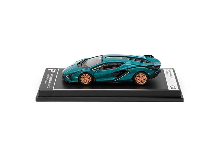 Amazon.com: PosterCars - 1:64 Scale Lamborghini Sian FKP 37 Blu